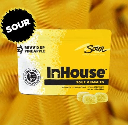  Gummies - Sour Pineapple - 10pk (100mg)