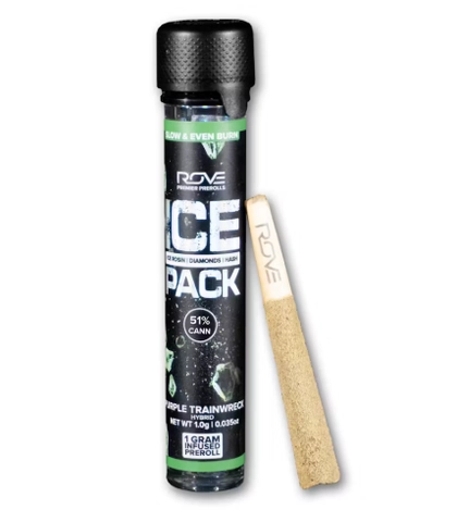  Infused Pre Roll - ICE Pack Purple Trainwreck (1g)