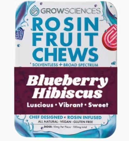  Live Rosin Fruit Chews - Blueberry Hibiscus 10ct (100mg)