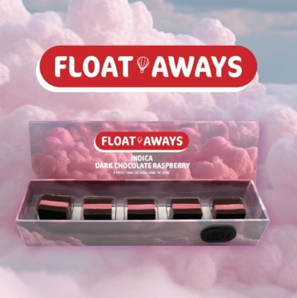 Chocolate - Float Away Dark Chocolate Raspberry 5ct (50mg) Chocolate - Float Away Dark Chocolate Raspberry 5ct (50mg)