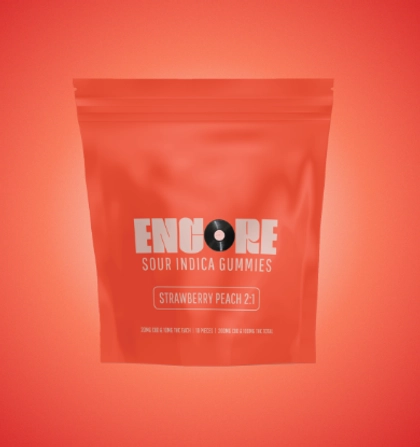  Gummies - Strawberry Peach 2:1 CBD:THC - 10pk (100mg)
