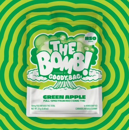  RSO Gummies - Goody Bomb Green Apple 1ct (50mg)