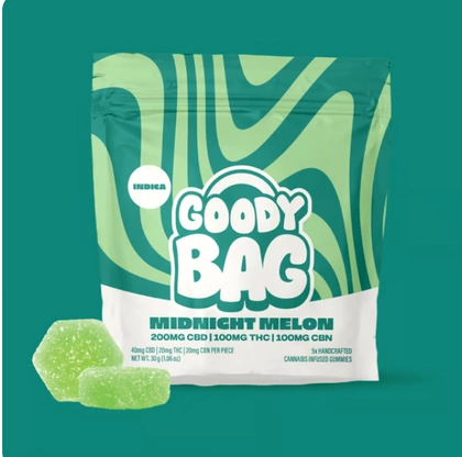  Gummies - Midnight Melon - 5ct 2:1:1  CBN:CBD:THC (100mg)