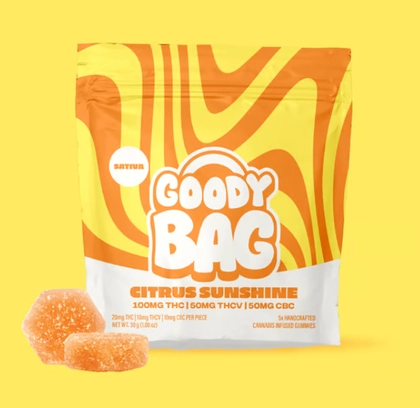 Gummies - Citrus Sunshine 2:1:1 THC:THCV:CBC 5ct (100mg) Gummies - Citrus Sunshine 2:1:1 THC:THCV:CBC 5ct (100mg)