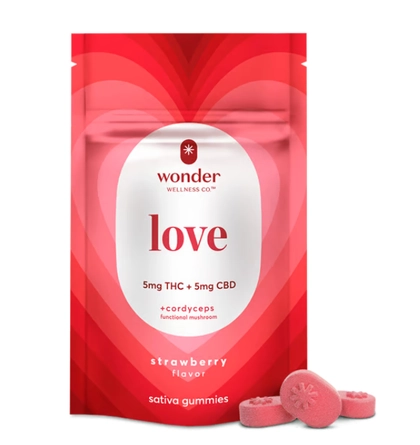  Gummies - Love Strawberry 1:1 CBD:THC - 20ct (100mg)