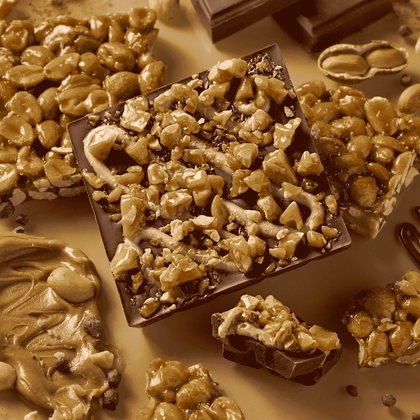  Chocolates - Chocolate Peanut Brittle Bar (100mg)