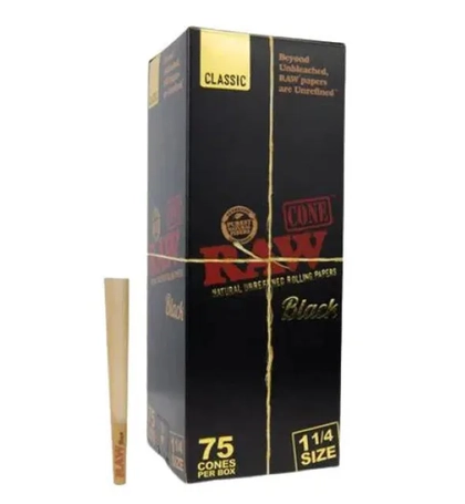  Black 1 1/4 Cones 75pk