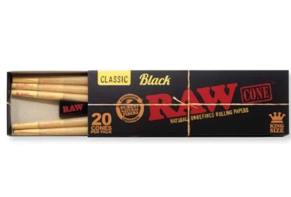  Black Cones King Size 20pk