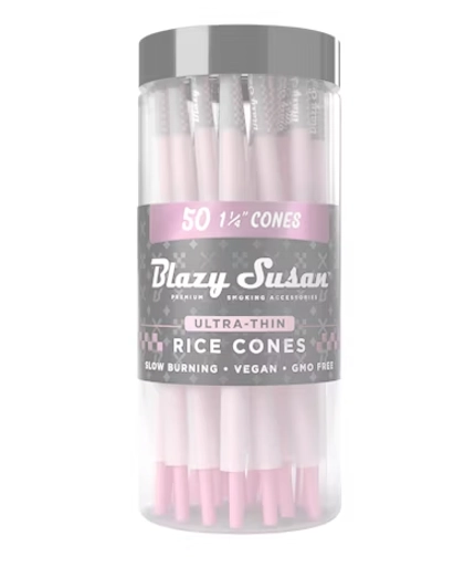  1 1/4 Ultra Thin Rice Paper Cone Jar 50ct
