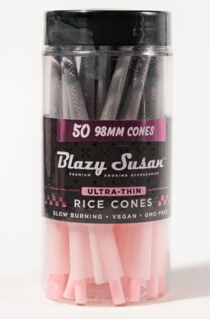  98mm Ultra Thin Rice Paper Cone Jar 50ct