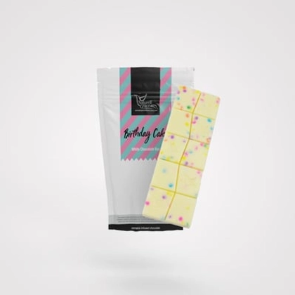  Chocolate Bar - Birthday Cake White Chocolate - 10ct (100mg)