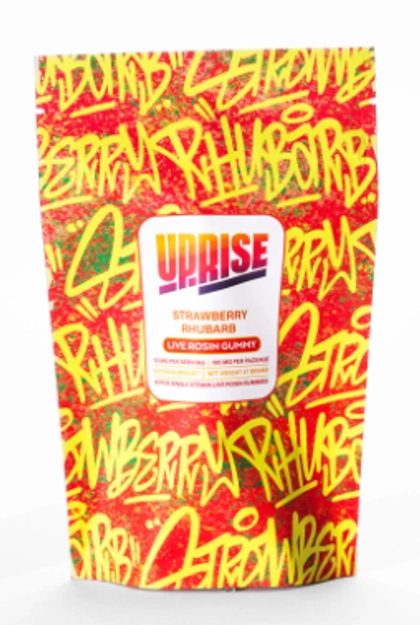  Live Rosin Gummy - Strawberry Rhubarb 10ct (100mg)