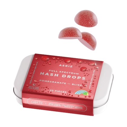  Gummies - Pomegranate Hash Drops CBN 1:1 20pk (100mg)