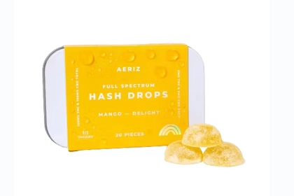 Gummies - Mango Hash Drops 1:1 CBD (100mg) Gummies - Mango Hash Drops 1:1 CBD (100mg)