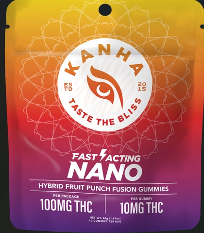  Nano Gummies - Fruit Punch Fusion 10pk (100mg)