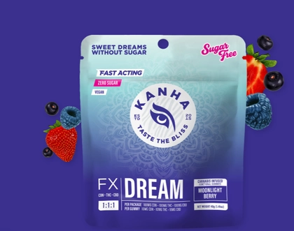  Gummies - FX 1:1:1 CBN:THC:CBD Dream Sugar Free Moonlight Berry (100mg)
