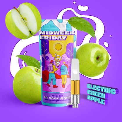  Vape Cart - Electric Green Apple (1g)