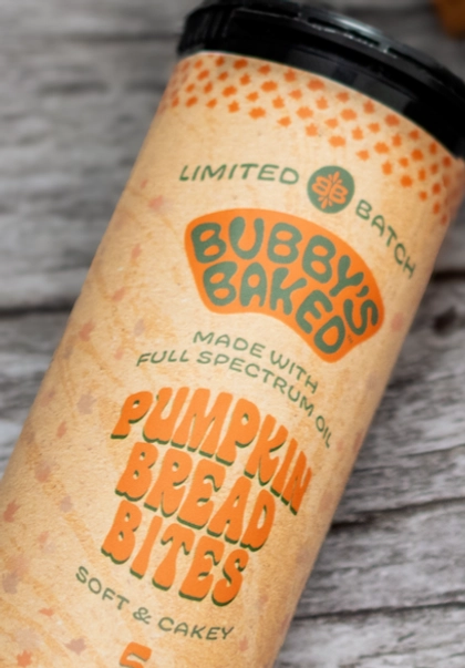  Edibles - Pumpkin Bread Bites 5pk (100mg)