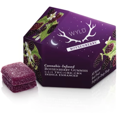  Gummies - Boysenberry - 1:1:1 CBD:CBN:THC - 10ct (100mg)