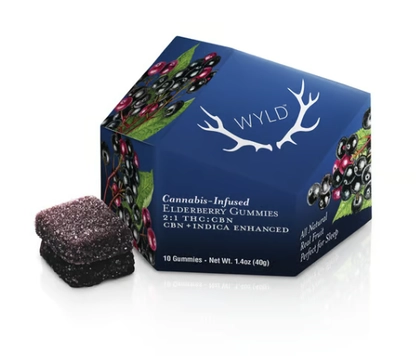  Gummies - Elderberry - 1:2 CBN:THC - 10ct (100mg)