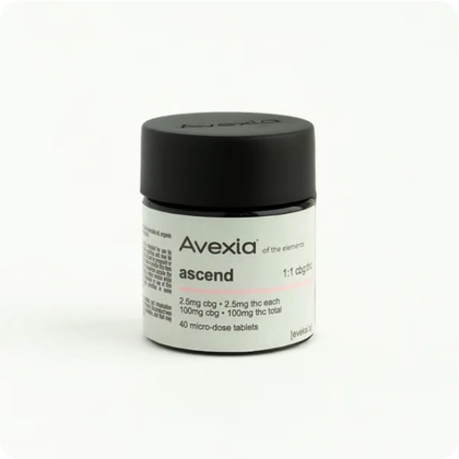  40pk Tablets - Ascend 1:1 CBG:THC (100mg)