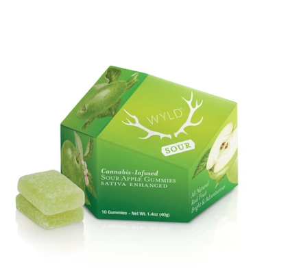  Gummies - Sour Apple - 10ct (100mg)