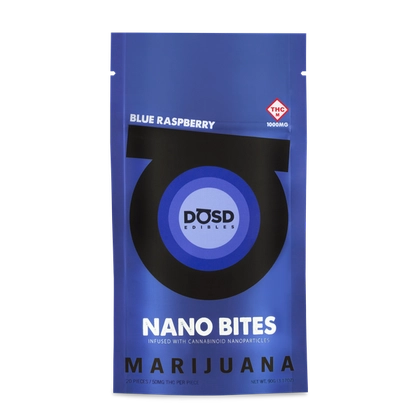  Nano Blue Raspberry Gummies 20pk - 1000mg