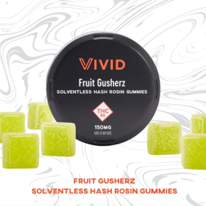  Hash Rosin Fruit Gusherz Gummies 10pk - 150mg
