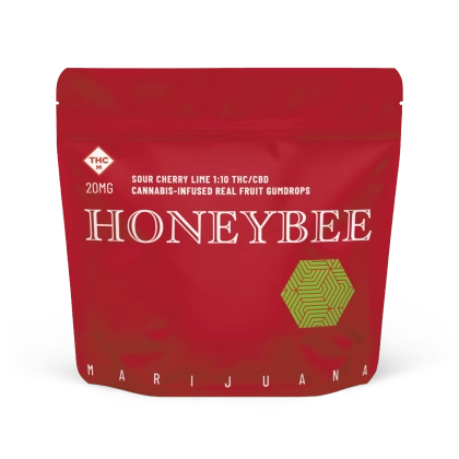  1:10 THC/CBD Sour Cherry Lime Gumdrops 20pk - 20mg