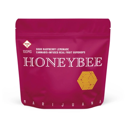  Sour Raspberry Lemonade Gumdrops 20pk - 100mg