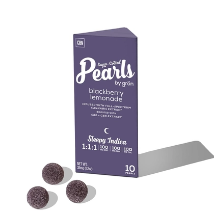   1:1:1 THC:CBD:CBN Blackberry Lemonade Pearls 10pk - 100mg
