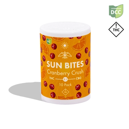  Sun Bites Cranberry Crush 2:1 THC:CBG (100mg) | Gummy