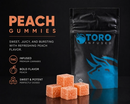  Peach Gummies 11pk - 100mg