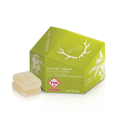  1:1 THC:CBG Pear Gummies 10pk - 300mg