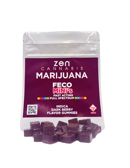 Mini FECO Dark Berry Flavor Gummies 25pk