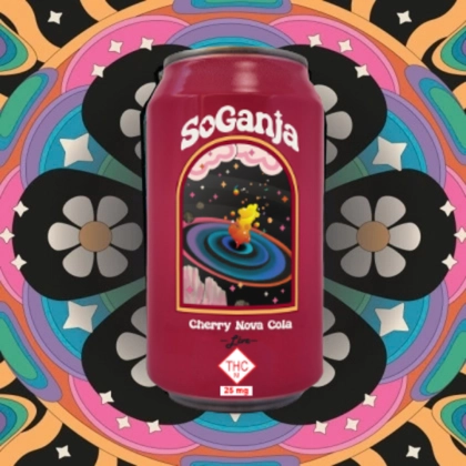  Live Resin Cherry Nova Cola (Sativa Blend) Soda - 25mg