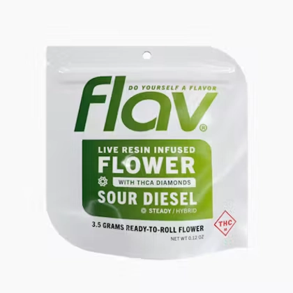 Sour Diesel | Live Resin + THCA Diamond Infused Flower Sour Diesel | Live Resin + THCA Diamond Infused Flower