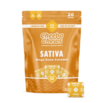  Mega Dose Caramel Taffy Sativa - 1000mg
