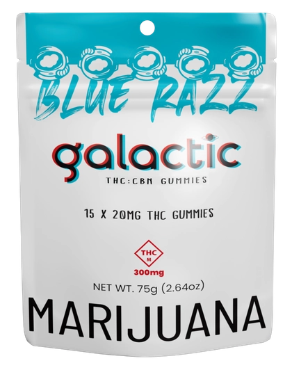 5:2 THC/CBN Blue Razz Gummies 15pk - 300mg 5:2 THC/CBN Blue Razz Gummies 15pk - 300mg