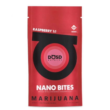  1:1 CBD/THC Nano Red Raspberry Gummies 10pk - 100mg