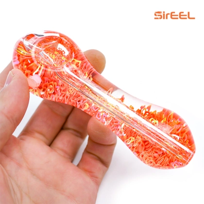 5" Glitter Hearts Freezable Spoon