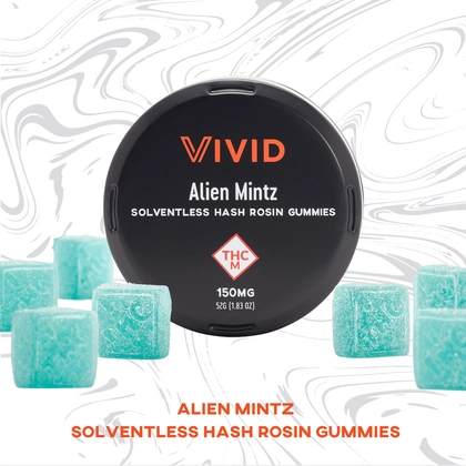  Hash Rosin Alien Mintz Gummies 10pk - 180mg