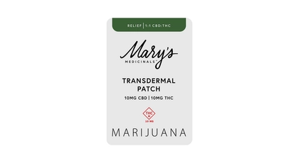  1:1 THC:CBD Relief Transdermal Patch - 10mg