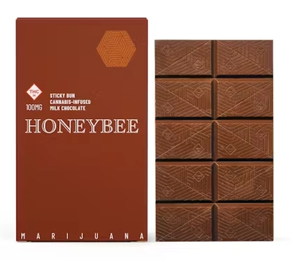  Sticky Bun Milk Chocolate Bar - 100mg