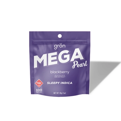  1:1 THC:CBN Blackberry Mega Pearl - 100mg
