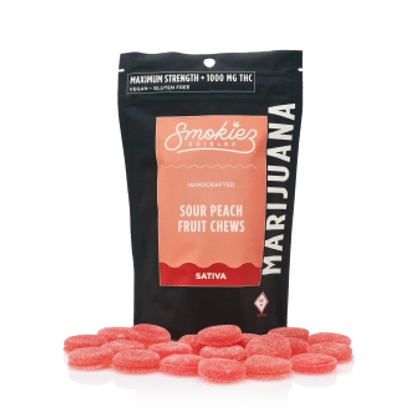  Sour Peach Sativa Gummies 20pk - 1000mg