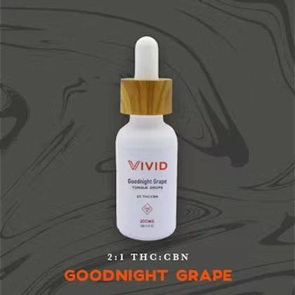  2:1 THC/CBN Goodnight Grape Tongue Drops - 200mg