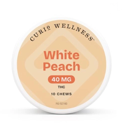  White Peach Gummies 25pk - 1000mg