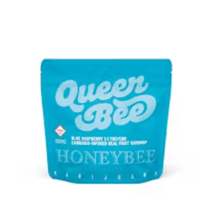  Queen Bee 1:1 THC:CBD Blue Raspberry Gumdrop - 100mg