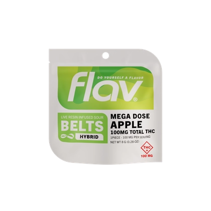  Live Resin Apple Sour Mega Belt 1ct - 100mg